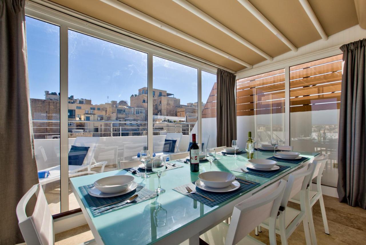 Valletta Luxury 4-Bedroom Duplex With Stunning Sea Views Private Terrace And Jacuzzi Экстерьер фото